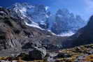 Pays des �crins - Faces nord au dessus du Glacier Noir - Mont pelvoux (3943 m) et Pic Sans Nom (3913 m)