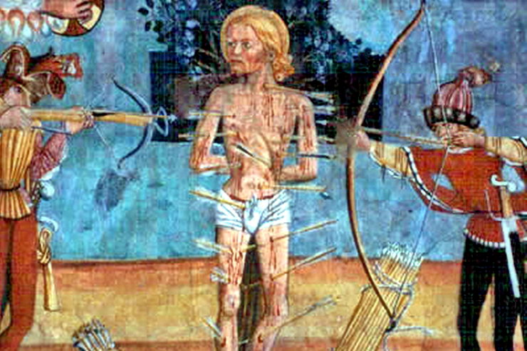 Chapelle Saint-Sixte de Mlezet - Martyre de saint Sbastien