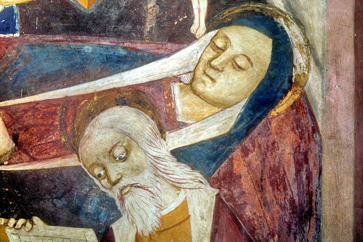 Chapelle Notre-Dame du Cognet - Mort de la Vierge Marie (dtail)