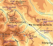 Carte de la Vallée de la Guisane
