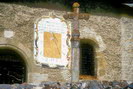 Plampinet - Église Saint-Sébastien (1510) - Cadran solaire peint par Hippolyte Laurençon en 1823