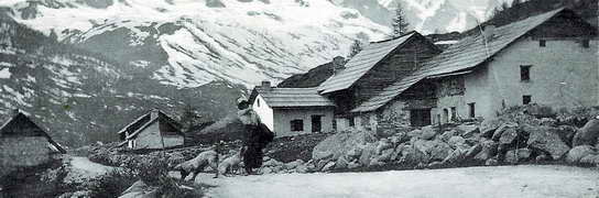 Haute Clarée - Fontcouverte vers 1900, habité dès le printemps