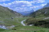 Haute Clarée - Refuge des Drayères (2180 m) - Vue vers l'aval