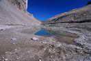 Haute Clarée - Lac Rouge (2585 m), devenu simple flaque à l'étiage