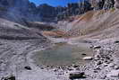 Haute Clarée - Lac Rouge (2585 m), devenu simple flaque à l'étiage