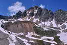 Haute Clarée - Combe du Lac Rouge - Tête de la Cassille (3069 m) - Glaciers rocheux, actif à gauche, fossile à droite