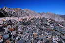 Haute Clarée - Glaciers du Lac Rouge - Glacier rocheux principal - Au loin, Roche des Béraudes (2895 m) et Pointe des Cerces (3097 m)