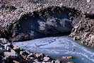 Haute Clarée - Glaciers du Lac Rouge - Glacier rocheux principal - Glace apparente et petit lac