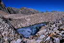 Haute Clarée - Glaciers du Lac Rouge - Glacier rocheux principal - Glace apparente et petit lac