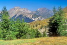 Bardonnèche - Bardonècchia - Vallée de Mélezet -  Les Rois Mages et l'Argentier ou Punta Nera (3046 m) - Entre les 2,  communicant avec Modane, le Col de la Roue ou Colle della Rho (2541 m)