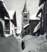 Montgenèvre - Intérieur du village vers 1900