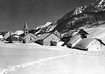 Montgenèvre - Le village sous la neige avant le ski