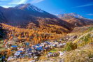 Névache - Ville Haute - Vue d'ensemble depuis la Taroche