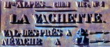 Val-des-Prés - La Vachette - Ancienne plaque directionnelle