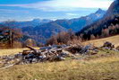 Vallée Étroite - Valle Stretta - Ruines de granges sur le chemin du Col des Thures vers 2090 m