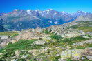 Massif des Ecrins, vu depuis le Col de Granon