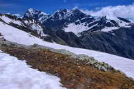 Champolon - Vallon de Mollion - Pointe des Estaris (3086 m), Sommet de Prelles (2953 m), Pointe des Pisses (2837 m)