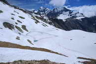 Champolon - Vallon de Mollion - Lac de Cdra (2658 m) - Pointe des Estaris (3086 m), Sommet de Prelles (2953 m), Pointe des Pisses (2837 m)