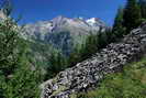 L'Alpe du Pin - Dans la montée, vue sur la Tête des Fétoules (3459 m)