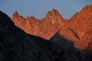 L'Alpe du Pin - Coucher de soleil sur le Fifre (3699 m) et le Pic Coolidge (3775 m)