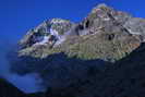 La Brarde - Le site au pied de la Grande Aiguille (3421 m) et de la Cime de l'Encoula (3536 m)