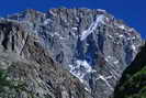 La Bérarde - La face nord-ouest de l'Ailefroide (3954 m) en vue des abords du hameau