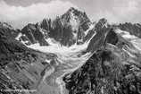 Massif des crins - Dme de Neige (4015 m) et Clocher des  crins (3808 m), Glacier de Bonne Pierre