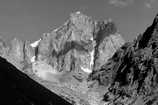 Massif des crins - Dme de Neige (4015 m) et Clocher des  crins (3808 m), Glacier de Bonne Pierre