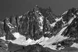 Massif des crins - Dme de Neige (4015 m) et Clocher des  crins (3808 m), Glacier de Bonne Pierre