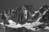 Massif des crins - Dme de Neige (4015 m) et Clocher des  crins (3808 m), Glacier de Bonne Pierre