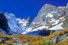 Barre des crins (4102 m) - Face sud-est, vue depuis le Pr de Madame Carle