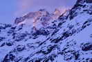 Barre des crins (4102 m) - Versant sud-ouest, depuis le Refuge de la Pilatte