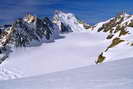 Barre des crins (4102 m) - Versant nord - Bassin suprieur du Glacier Blanc