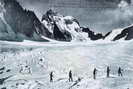Barre des crins (4102 m) - Versant nord - Bassin suprieur du Glacier Blanc
