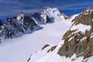 Les Écrins vus du Col du Glacier Blanc