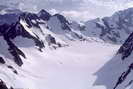 Dme de Neige des crins (4015 m) - Glacier Blanc suprieur - Pic de Neige Cordier (3614 m)