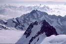 Dme de Neige des crins (4015 m) - Glacier Blanc suprieur - Crte des Barres - Les Agneaux (3664 m)