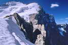 Dme de Neige des crins (4015 m) -  Face nord-ouest et Rochers de Bonne Pierre