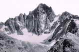 Dme de Neige des crins (4015 m) - Face nord-ouest du Dme et Glacier de Bonne Pierre