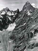 Barre des crins (4102 m) - Face sud-est - Glacier Noir