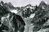 Barre des crins (4102 m) - Face sud-est - Pic Coolidge (3775 m) - Glacier Noir