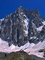 Dme de Neige des crins (4015 m) - Face nord-ouest - Clocher des crins (3808 m)