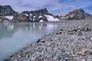 Lac des Rouies - Cime du Vallon (3406 m) et L'Olan (3564 m)