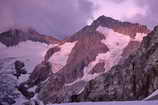 Massif des crins -  - Glacier et Pointe du Sl (3556 m), Pointe des Boeufs Rouges (3516 m)