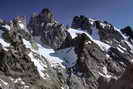 Massif des Écrins - Col du Sélé (3283 m) -Pic Sans Nom (3913 m) et Mont Pelvoux (3943 m)