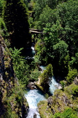 Vallon de la Selle - Gorge de raccordement, cascades du Diable, ancien pont