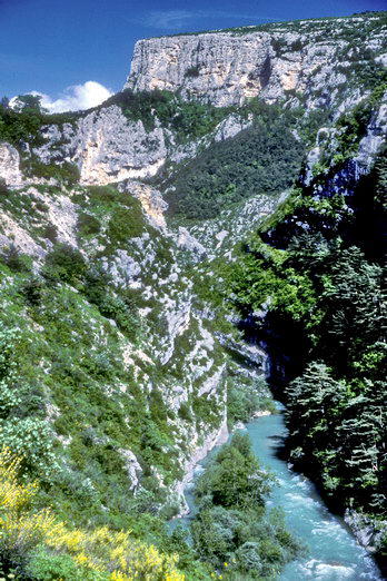 Haute Provence - Gorges du Verdon vues du couloir Samson