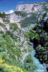 Haute Provence - Gorges du Verdon vues du couloir Samson