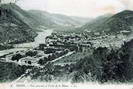 Haute Provence - Digne - Vue générale de la vallée de la Bléone vers l'amont