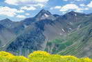 Haute Provence - Massif des Trois-vchs - Mourre Gros (2652 m), derrire la Tte Noire (2560 m)